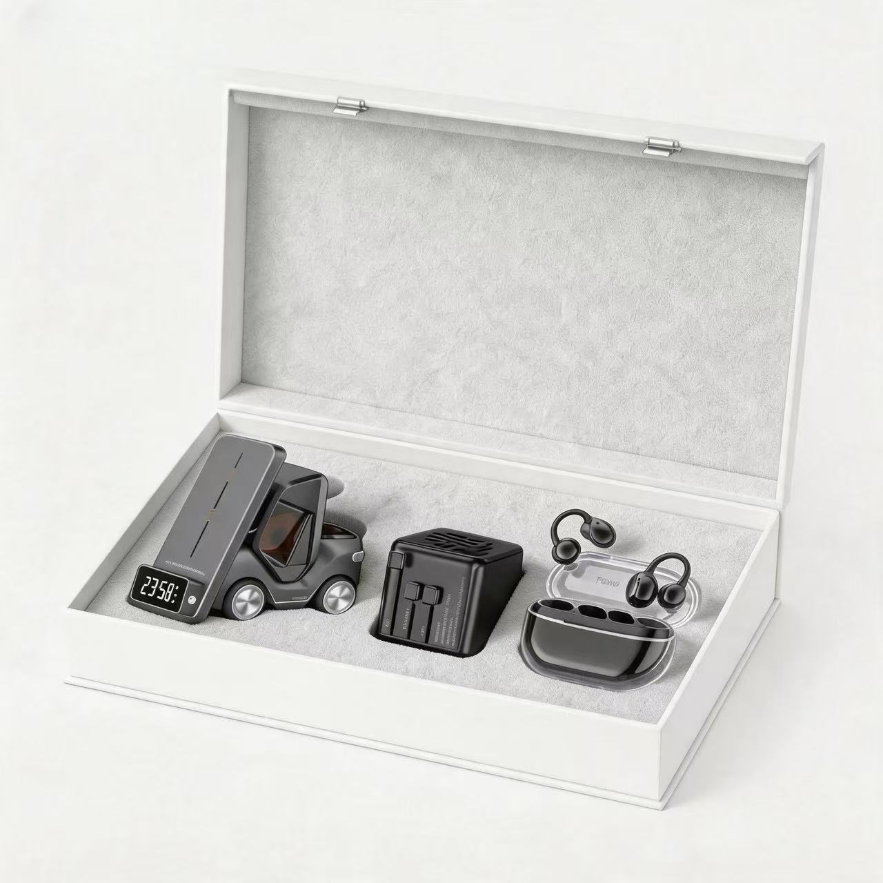 <strong>2026</strong> Personalized Mobile <strong>Phone</strong> 3-Piece Gift Set Wireless Charging Station Magnetic Desktop Stand Universal Interface <strong>Bluetooth</strong>