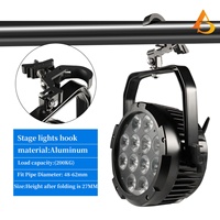 AICPOSE Gancho Plegable para Iluminación de Escenario, Abrazadera de Gancho Resistente con Capacidad de Carga de 200 KG para Ganchos de Truss de Iluminación de Escenario