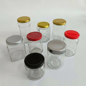 85ml 100mL 155ml 170ml 230ml 330ml 550ml Tapas de tornillo de metal Frascos de mermelada de miel Frascos redondos de vidrio para vegetales con tapas - Product Image 4