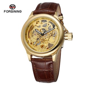 For Custom Leather <b>Skeleton</b> Mens Sports Mechanical <b>Watch</b> with Power Reserve New <b>Automatic</b> - Product Image 5