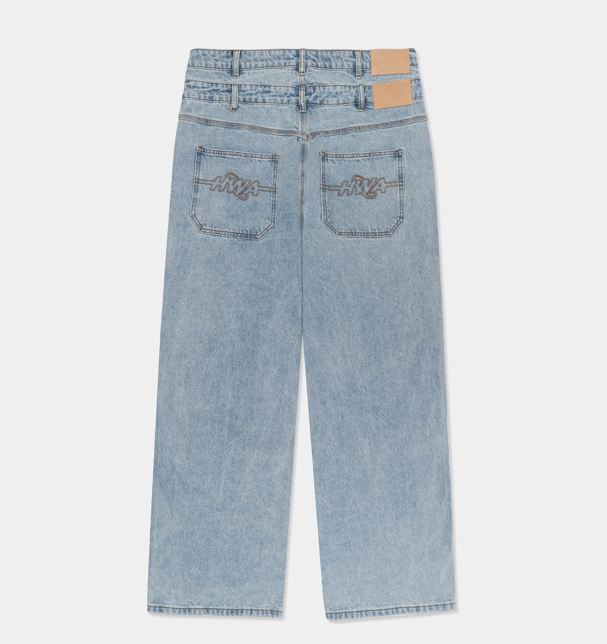 Double Waistband Denim Jean with Drawstring - YLH Men's
