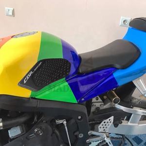 עבור honda cbr600rr 2003-2006 גז אחיזה ברכיים גז שחור צד אופנוע מגן מדבקה מדבקה מדבקה עם רפידות אחיזה - Product Image 2
