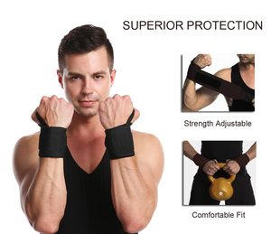 Professional Quality Weightlifting <b>Wrist</b> Wraps <b>Wrist</b> <b>Support</b> with Heavy Duty <b>Thumb</b> Loop Best Wrap for Powerlifting Competition S - Product Image 5