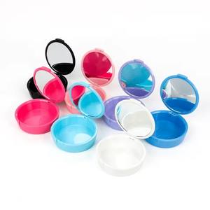 다채로운 치과 보철물 상자 교정기 리테이너 마우스가드 보관 여행용 케이스 거울 포함 평생 보증 클래스 I - Product Image 2