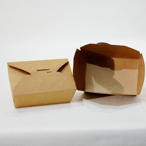 Boîte alimentaire en carton pliable personnalisée de qualité supérieure avec impression UV pour ventre de porc rôti et viande cuite à emporter - Product Image 2