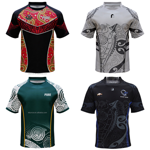 2025 Australia Indígena Rugby Jerseys Camisas Custom Rugby Sevens League Union Uniformes Sublimado Rugby Jerseys para hombres - Product Image 6