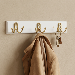 AK Brass Gold Finished Brass Metal Wall Hanger Wall <b>Hook</b> <b>Coat</b> <b>Hook</b> Kitchen Hanger <b>Decorative</b> Home Decor - Product Image 2