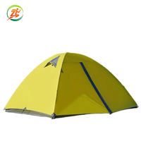 Tente de camping légère pour l'extérieur, pliable, 2-3 personnes, coupe-vent, imperméable, qualité professionnelle, poteaux en aluminium, polyester Oxford