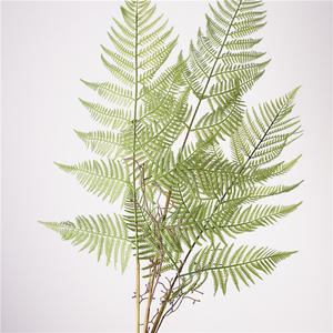 <span class=keywords><strong>Fougère</strong></span> artificielle en plastique GrassGolden Hair Fern 3 feuilles Restaurant décoration aménagement paysager pour bureau à domicile - Product Image 1
