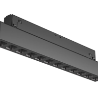 Système d'éclairage sur rail magnétique ultra-mince, éclairage sur rail LED magnétique 48V, projecteur à rail magnétique réglable encastré pour la maison