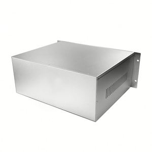 Aluminum Alloy Custom 19inch Rack Mount Server Cabinet <b>Enclosure</b> IP54 Protection Sandblasted Surface 1U-4U Short Metal Casing - Product Image 3