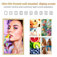 Écran Géant Ultra Mince Mural pour Affichage Numérique 75 Pouces 4K UHD Android 11 2 Go 32 Go Écran LCD BOE Animation Centre Commercial