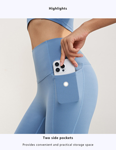 G Top-XY162 Mode Hochwertige Frauen Yoga Hosen Leggings Workout Ys <span class=keywords><strong>Woga</strong></span> Hosen Leggingith Pockets1 Yoga Wandern Laufhose - Product Image 4