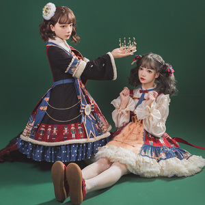 2024 Baige Año <span class=keywords><strong>Nuevo</strong></span> europeo de lujo cumpleaños vestido en capas Cascanueces disfraces de Navidad niñas vestidos de Lolita - Product Image 4