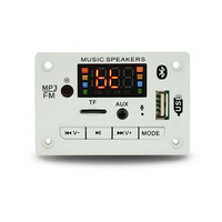 Pemutar MP3 Bebas Genggam Papan Dekoder Mobil 5V 12V 5.0 Modul Radio FM Mendukung FM TF USB Perekam AUX