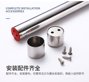 Support de penderie télescopique pliable en acier inoxydable pour balcon, anti-rouille et peu encombrant - Product Image 3