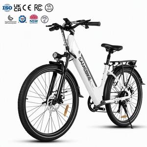 OEM SAMEBIKE Vélo de montagne électrique <span class=keywords><strong>hybride</strong></span> 500D <span class=keywords><strong>26</strong></span> <span class=keywords><strong>pouces</strong></span> pour <span class=keywords><strong>femme</strong></span>, vélo de ville à batterie lithium 36V intégré pour les déplacements - Product Image 1