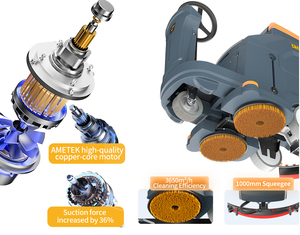 Chancee K70 Ride-on Floor <strong>Scrubber</strong> 750mm Double Brush 5900㎡/h Warehouse Mall Hard Floor Cleaning Industrial <strong>Auto</strong> <strong>Scrubber</strong> Dryer - Product Image 3