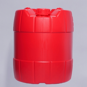 Bidon rond en polyéthylène HDPE rouge de 18 L, vide, de qualité supérieure, pour carburant, eau, produits chimiques, fabriqué au Vietnam - Product Image 1