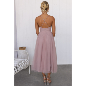 New Arrival Solid Color Tulle <strong>Dresses</strong> Elegant <strong>Seductive</strong> Strapless Tulle <strong>Evening</strong> Gown - Product Image 2