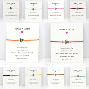 Custom Black Red White Knit Originality Wave Make a Wish Card <strong>Bracelet</strong> <strong>Aesthetic</strong> in Spanish Wish <strong>Bracelet</strong> - Product Image 6
