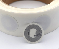 Etiqueta NFC Redonda de 25MM al por Mayor, 213 215 216 13.56MHz ISO14443A, Etiqueta RFID Pasiva, Etiqueta Adhesiva para Compartir en Redes Sociales desde el Teléfono