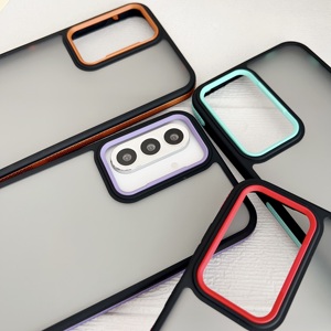 Nueva Funda Protectora para Teléfono con Panel Trasero Translúcido de TPU, Bordes Coloridos y Resistente a Golpes para <span class=keywords><strong>Samsung</strong></span> A05 A14 A24 A35 A55 S23 Plus S24 S25 <span class=keywords><strong>Ultra</strong></span> - Product Image 6