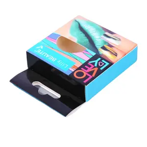 Full Color Custom Printing Packaging Eyelash Cosmetic Cardboard Gift Paper Box Customised Packaging