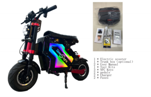Scooter Eléctrico Todoterreno de 10000W con Doble Motor, Batería Extraíble de 72V 50Ah y Ruedas de 14 Pulgadas, Envío Rápido desde EE. UU. - Product Image 6