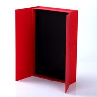 Caja de Regalo de Cartón Rígido Roja Personalizada con Cierre Magnético, Caja de Embalaje para Pasteles de Boda Chinos, para Recuerdos de Fiestas