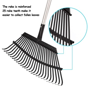 Testa staccabile raccogliere detriti sciolti tra piante Delicate foglia prato metallo <span class=keywords><strong>rastrello</strong></span> <span class=keywords><strong>da</strong></span> <span class=keywords><strong>giardino</strong></span> - Product Image 3