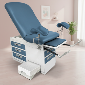 Table d'examen gynécologique médicale réglable pour clinique et hôpital avec tiroirs, certifiée CE ISO, OEM disponible - Product Image 1