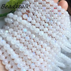 Chất Lượng Cao Lớp Mặt Trăng Tự Nhiên Đá Hạt <span class=keywords><strong>Moonstone</strong></span> Vòng Bead Chuỗi Cho Tay Làm DIY Jewelry Vòng Tay Nguồn Cung Cấp - Product Image 2