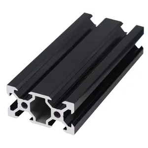 Pabrik Oem 6061 6082 6063 bubuk Anodized dilapisi Aluminium ekstrusi T Slot Cnc ekstrusi Aluminium produsen