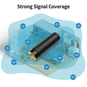 2.4ghz 2dbi Gain 27mm Stub Court 433MHz antenne en caoutchouc sans fil avec prise SMA mâle ou connecteur RP noir - Product Image 6