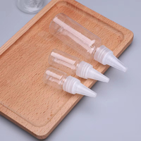Bouteille à bec verseur personnalisée de haute qualité 50 ml, bouteille en plastique pour échantillons de parfum