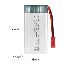 Ventes directes d'usine 7.4V 700mAh 653048 batterie au lithium télécommande jouet avion drone batterie