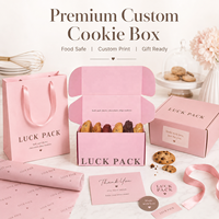 Boîte d'emballage personnalisée pour biscuits, friandises, gâteaux, chocolats, en papier ondulé, avec logo, pour livraison OEM, boîte cadeau, boîte d'expédition