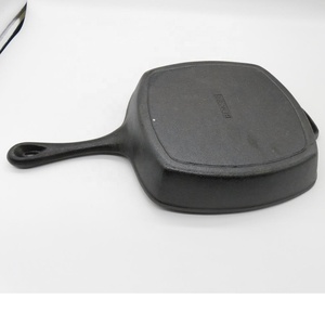 Sartén Rectangular <span class=keywords><strong>de</strong></span> <span class=keywords><strong>Hierro</strong></span> Fundido Precurado para Cocina <span class=keywords><strong>de</strong></span> Inducción, Ecológica, con Tapa <span class=keywords><strong>de</strong></span> Vidrio - Product Image 5