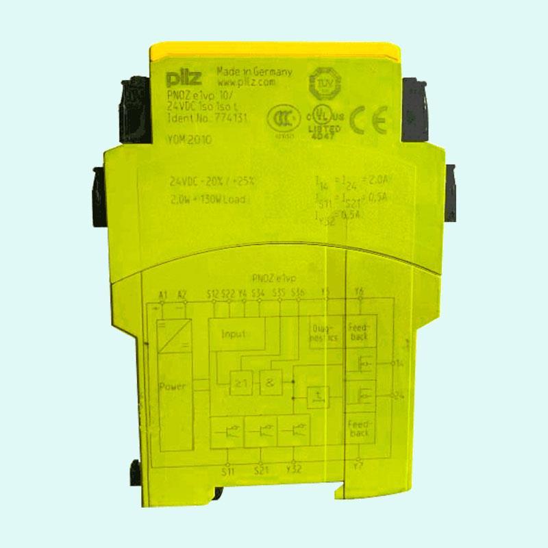PILZ Sicherheitsrelais 774131 PNOZ E1VP 10S – 24 V DC, 2 Sichere Ausgänge + 1 AUX, 1/2-Kanal, Für Maschinensicherheit