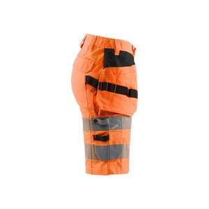 BLAKLADER - 718618115300C34 Women's <b>Hi</b>-<b>Vis</b> <b>shorts</b> with stretch Orange - EAN 7330509867792 <b>HI</b>-<b>VIS</b> WORKWEAR - Product Image 3