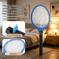 Tueur de moustiques électrique physique, raquette anti-moustiques rechargeable haute tension, grande surface, écologique, pour la maison