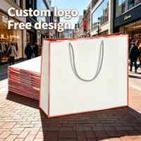 Sacs de luxe en gros OEM/ODM, sacs en papier pour vêtements, sacs cadeaux, sacs en papier personnalisés en vrac avec poignée, conception gratuite du logo