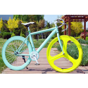 Roues à 3 rayons en acier au carbone de 27 pouces pour vélo à pignon fixe, modèle 2626-01, offrant un design classique et léger pour une utilisation améliorée - Product Image 1