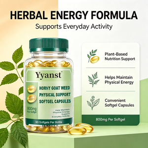 Horny Goat Weed de Alta Calidad, Suplemento en Cápsulas Blandas, a Base de Plantas Naturales, para Mantener la Energía Diaria Masculina, para la Actividad Cotidiana, OEM - Product Image 3