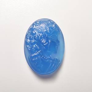 अद्भुत लेख का Excelling प्रकृति मूर्ति के साथ उत्कृष्ट गुणवत्ता नीले सुलेमानी सौंदर्य सिर कैमियो राहतें के लिए डिजाइन - Product Image 5