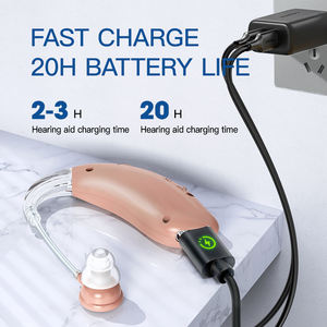 Lista de Precios de Audífonos Baratos Recargables Invisibles BTE para Adultos Mayores - Product Image 6