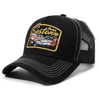 Casquette de baseball en maille brodée Mustang vintage personnalisée, 5 panneaux, rétro, snapback, unisexe, hommes femmes, Gorra De Beisbol OEM