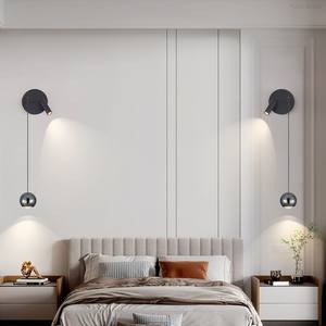 Lámpara de pared interior de arte nórdico moderno, adecuada para sala de estar, dormitorio, pasillo de hotel, lámpara de pared LED de cabecera - Product Image 6
