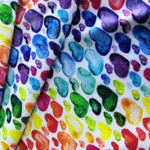 شكل قلب مخصص مطبوعة الخيزران نسيج قطن لدن لعيد الحب - Product Image 4